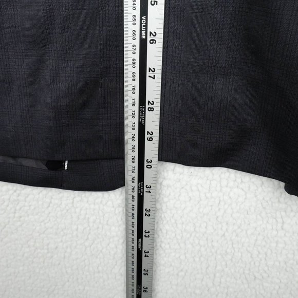 Joseph Abboud Blazer Jacket Mens 48R Black Check Super 120s Wool Slim Fit - Picture 7 of 16